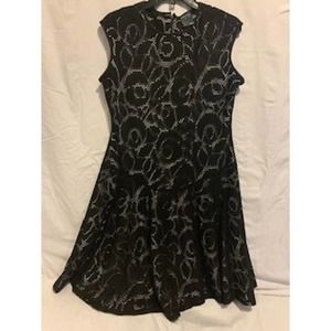 Gabby Skye Black Cutout Lined Sleeveless Sz 10 Womens Dress‎